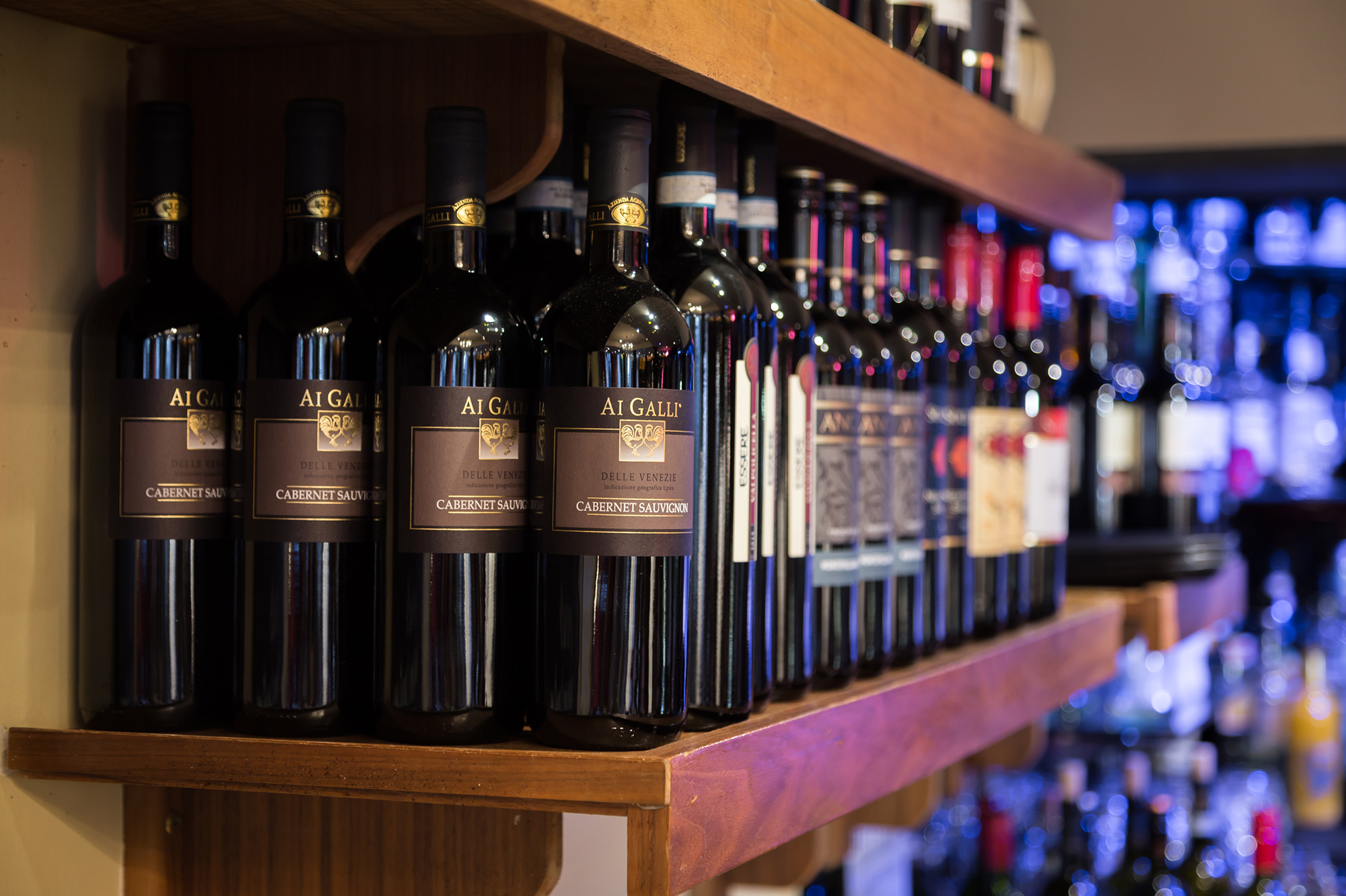 Italian wine selection